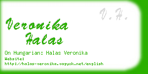 veronika halas business card